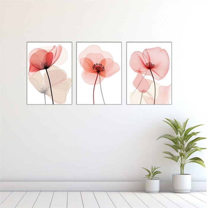 Wallity Set de Pinturas Decorativas de MDF Multicolor (3 Piezas)